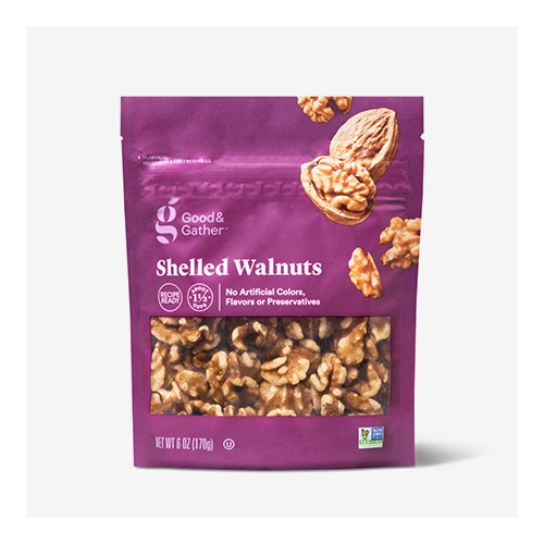 Shelled Walnuts - 6oz - Good & Gather™, Chopped Walnuts - 8oz - Good & Gather™, Chopped Walnuts - 2.25oz - Good & Gather™, Shelled Walnuts - 16oz - Good & Gather™