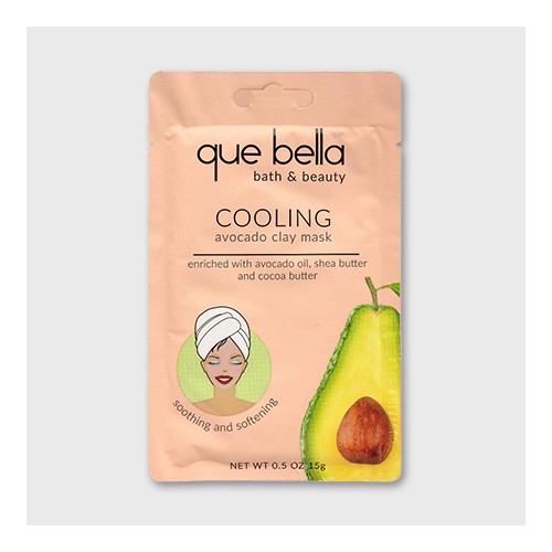Que Bella Cooling Avocado Clay Mask  - 0.5oz