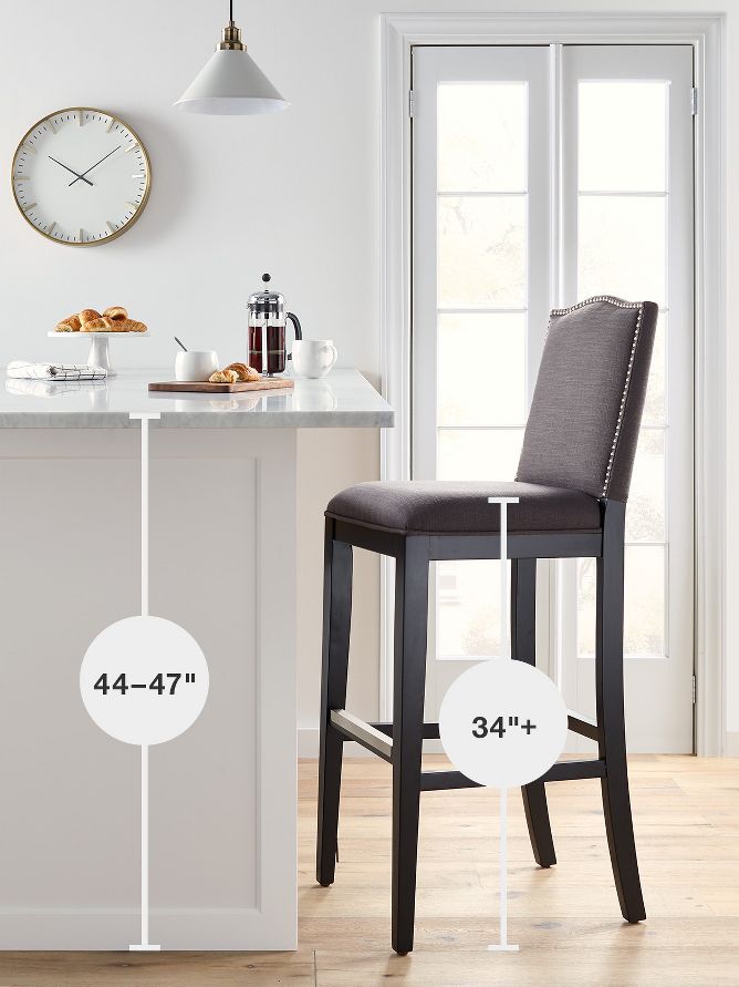 Bar height on sale kitchen stools