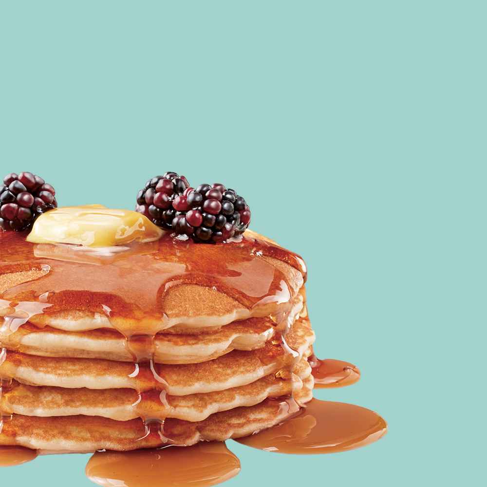 Krusteaz Buttermilk Pancake Mix - 2lb, Pancake Syrup - 24 fl oz - Market Pantry™, Unsalted Butter - 1lb - Good & Gather™, Blackberries - 6oz Package, Blueberries - 11.2oz, Driscoll's Raspberries - 6oz Package