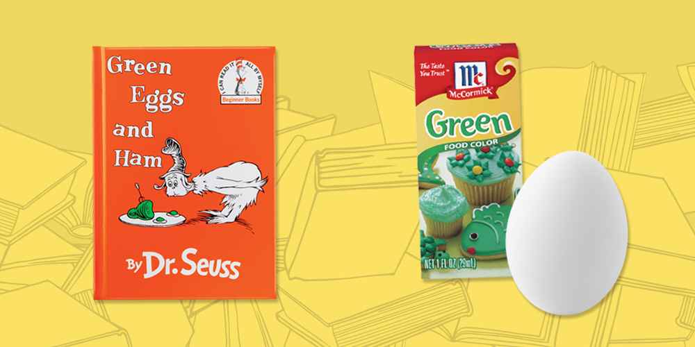 Green Eggs and Ham (Hardcover) by Dr. Seuss, McCormick Green Food Color - 1oz, Grade A Large Eggs - 12ct - Good & Gather™ (Packaging May Vary)