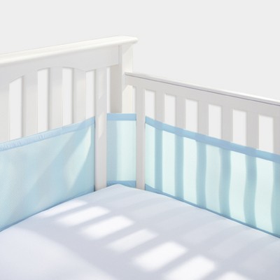 Vented Airflow Crib Liner Limited time Free Matching DUST Ruffle! Baby Crib Liner Nurture Open Air Vented Crib Liner Baby Crib Padded Bumper Gray 