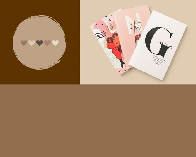 Black-owned or founded logo, Goldmine & Coco stationary