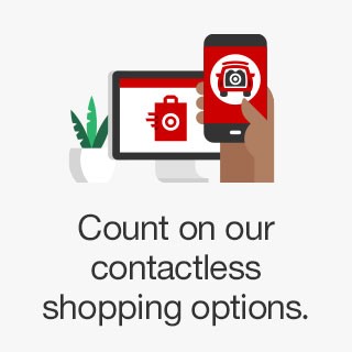 Count on our contactless shopping options.