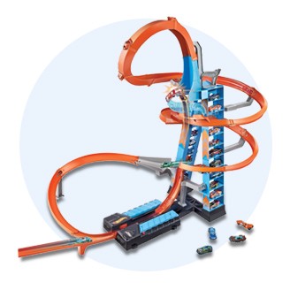 hot wheels track builder system race crate target