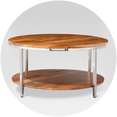 target white coffee table