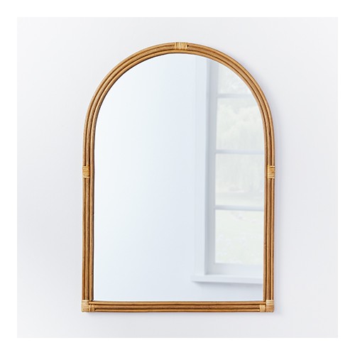 24" x 34" Rattan Arched Wall Mirror - Threshold™ designed with Studio McGee