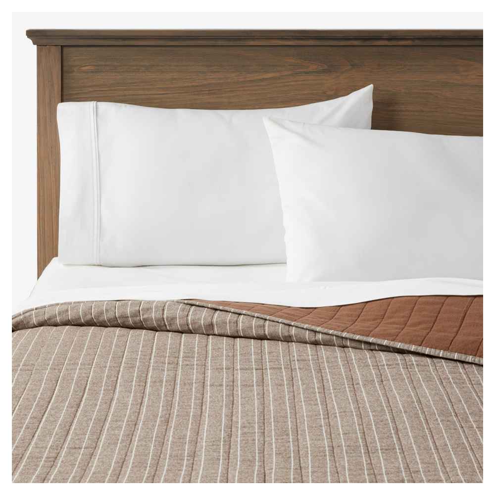 Queen 400 Thread Count Solid Performance Sheet Set White - Threshold™
