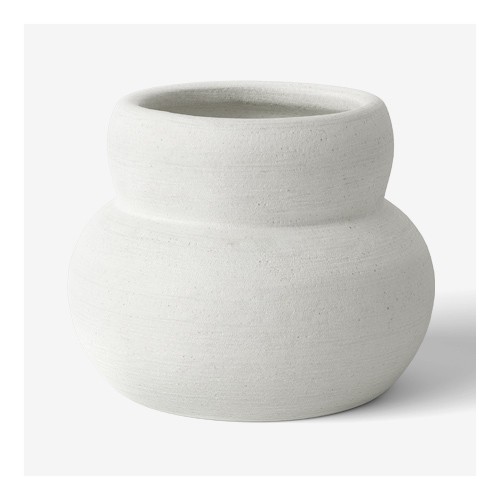 5" x 6" Round Textured Ceramic Vase White - Project 62™, 8" x 5" Round Textured Ceramic Vase White - Project 62™