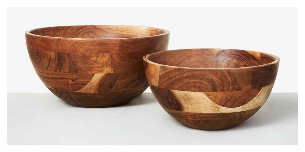 Large Acacia Wood Serving Bowl - Hearth & Hand™ with Magnolia, Medium Acacia Wood Serving Bowl - Hearth & Hand™ with Magnolia