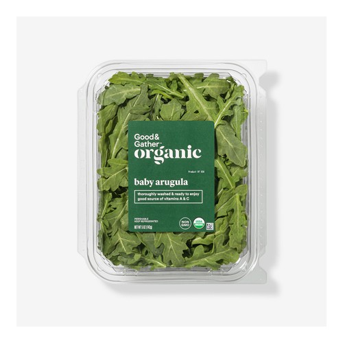 Organic Baby Arugula - 5oz - Good & Gather™, Organic Baby Spinach - 5oz - Good & Gather™