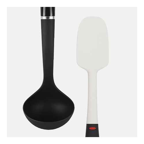 KitchenAid Nylon Ladle, OXO Silicone Spoon Spatula White