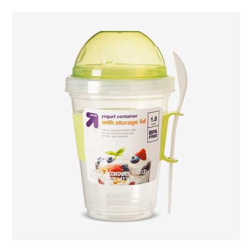Yogurt Cup & Spoon - 16oz - up & up™, Snap and Store Divided Rectangle Food Storage Container - 3ct/24 fl oz - up & up™