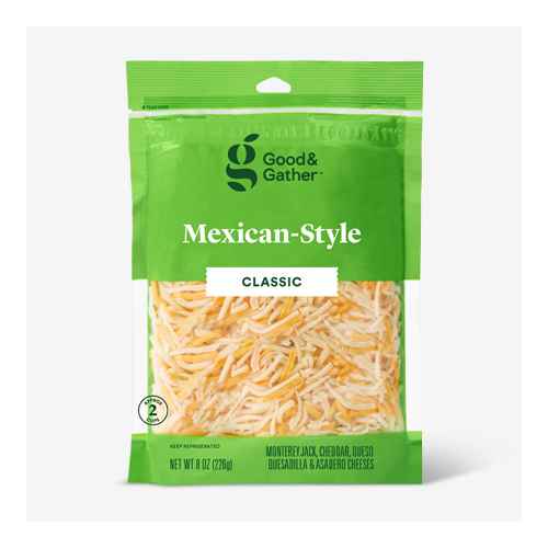 Shredded Mexican-Style Cheese - 8oz - Good & Gather™, Shredded Mexican-Style Cheese - 32oz - Good & Gather™