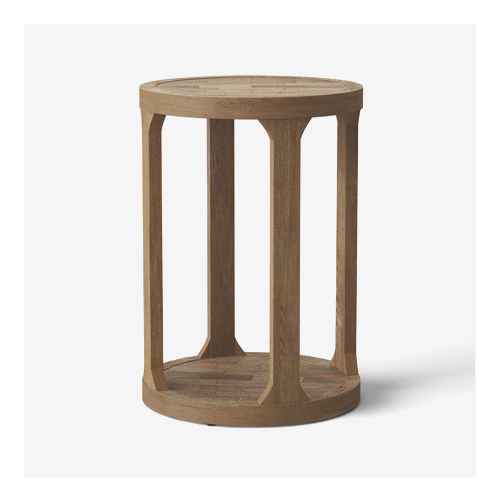 Castalia Round Accent Table Natural Wood - Threshold™