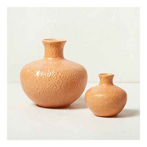 Terra Cotta Vase - Opalhouse™ designed with Jungalow™, Terra Cotta Bud Vase - Opalhouse™ designed with Jungalow™, 3.5" Glass Décor Bud Vase - Hearth & Hand™ with Magnolia, Citrus Stem - Threshold™, Orange Branch Stem - Threshold™