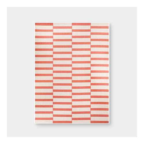 7'x10' Staggered Blocks Outdoor Rug Orange - Project 62™, 7'x10' Preppy Blocks Outdoor Rug Blue - Project 62™, 5'x7' Preppy Stripes Outdoor Rug Coral - Project 62™