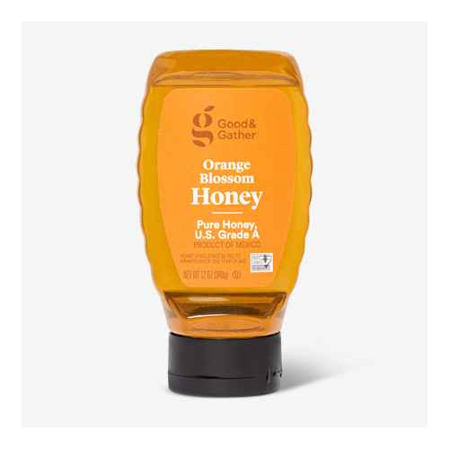 Pure Orange Blossom Honey - 12oz - Good & Gather™, Organic Raw Unfiltered Pure Honey - 12oz - Good & Gather™