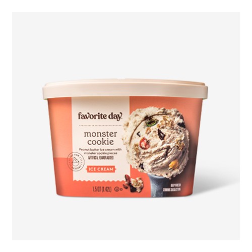 Monster Cookie Ice Cream - 48oz - Favorite Day™, Vanilla Bean Ice Cream - 48oz - Favorite Day™