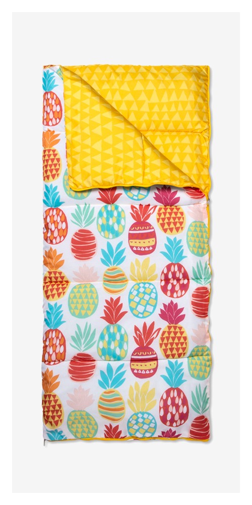 Kids' Printed Sleep Bag with Carrying Bag Pineapple - Sun Squad™, Kids' Printed Sleep Bag with Carrying Bag Blue Tie Dye - Sun Squad™
