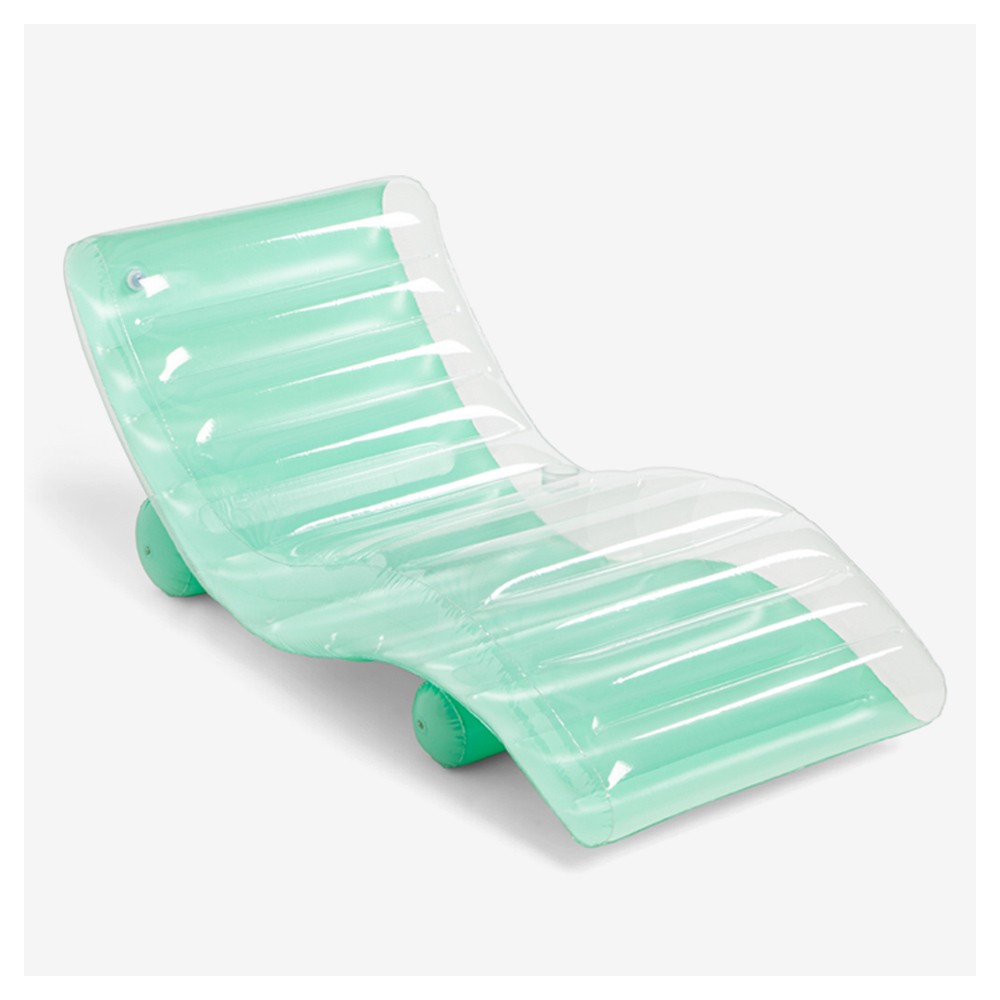 Chaise Pool Float Lounge Green - Sun Squad™, Water Mesh Lounge Mint Green - Sun Squad™, Tie-Dye Ring Pool Tube - Sun Squad™, Popsicle Lounge Float with Glitter - Sun Squad™