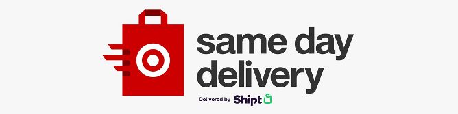 same day delivery. Delivered by Shipt.