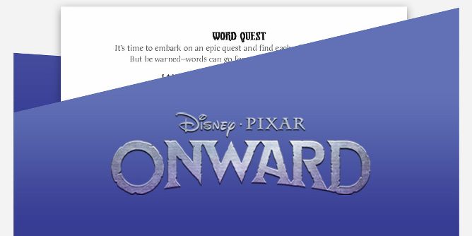 Disney and Pixar Onward Downloads