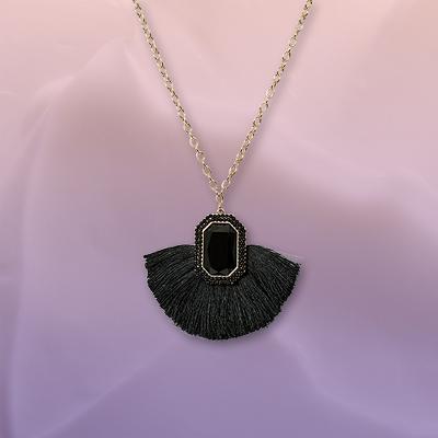 SUAGRFIX by BaubeBar Statement Pendant Necklace with Tassels