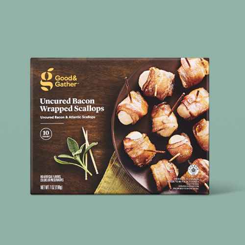 Frozen Parmesan Pastry Wrapped Mini Uncured Beef Hot Dogs - 8.7oz/10ct - Good & Gather™, Frozen Petite Quiche Collection - 6.25oz/12ct - Good & Gather™