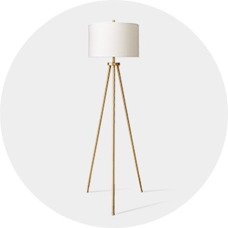 white stand up lamp