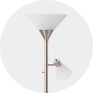 silver stand up lamps