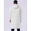 INSPIRE CHIC Men's Winter Full-Zip Winter Detachable Hooded Quilted Padded Puffer Jacket - 3 of 4