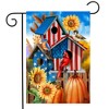 Briarwood Lane Garden Flag 12x18 For Outdoor American Fall Birdhouses For Fall Garden Flag Flags For Outside - 2 of 4