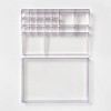 Extra Large Bathroom Plastic Tiered Cosmetic Organizer Clear - Brightroom™