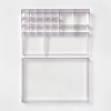 Extra Large Bathroom Plastic Tiered Cosmetic Organizer Clear - Brightroom™  : Target