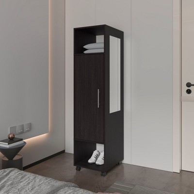 Summit Wardrobe with Mirror, Door, and Open Storage for Bedrooms or ...