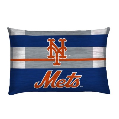 MLB New York Mets Heathered Stripe Queen Bedding Set in a Bag - 3pc — фото 3