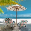 VisioGear Outdoor Portable Chairs, Folding Beach Chair with Side Pouches, Foldable Camping Chair with Headrest, Multicolored, 24.8"*25.6"*32.28" - 4 of 4