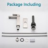 Gulches Bathroom Faucet Single Hole, Single Handle Stainless Steel Faucet for Bathroom Sink with Deckplate and Drain Assembly - 4 of 4