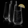 JoyJolt Infiniti Highball Glasses - Set of 4 Tall Crystal Drinking Glassware-18 oz Cocktail Glasses - 4 of 4