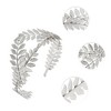 Unique Bargains Women's Elegant Leaf Headband 6.30"x5.12" Silver Tone 1 Pc - 2 of 4