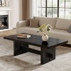 Hommoo Rectangular Coffee Table Black - 3 of 4