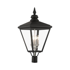 Livex Lighting Adams 4 - Light Post Light in  Black/Brushed Nickel - 1 of 4