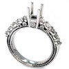 Pompeii3 1/2ct Diamond Engagement Semi Mount 14K White Gold Ring Setting - 2 of 4