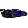 McLaren Senna GTR Blue Metallic with Black Top 1/64 Diecast Model Car by CM Model - 2 of 4