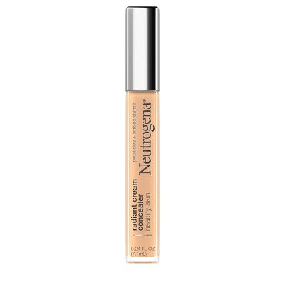 Neutrogena Healthy Skin Radiant Brightening Lightweight Perfecting Cream Concealer with Peptides & Vitamin E Antioxidant - 03 Sugar Light - 0.24oz