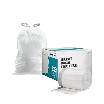 Plasticplace Simplehuman* Code M Compatible Drawstring Trash Bags, 12  Gallon (200 Count) : Target