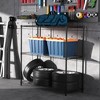 YONWAY 3 Tier Metal Shelf, Height Adjustable Storage Shelves Comes With 4 Leveling Feet Shelf Liner Waterproof For Closet Kitchen Garage - 3 of 4
