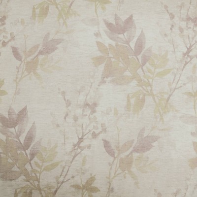 Blush Floral Linen Blend Light-Filtering Rod Pocket Drapes