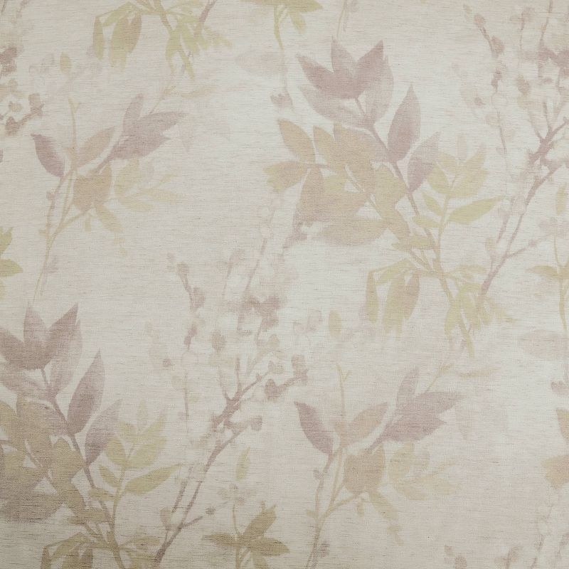 Hilary Watercolor Floral Linen Blend Semi - Sheer Rod Pocket Curtain Panel Blush - No. 918, 6 of 7